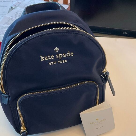 Kate Spade New York Small Watson Lane Hartley Varsity Stripe Nylon Backpack.prep - Picture 10 of 16